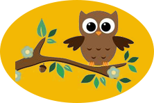 A brown owl sitting on top of a tree branch.