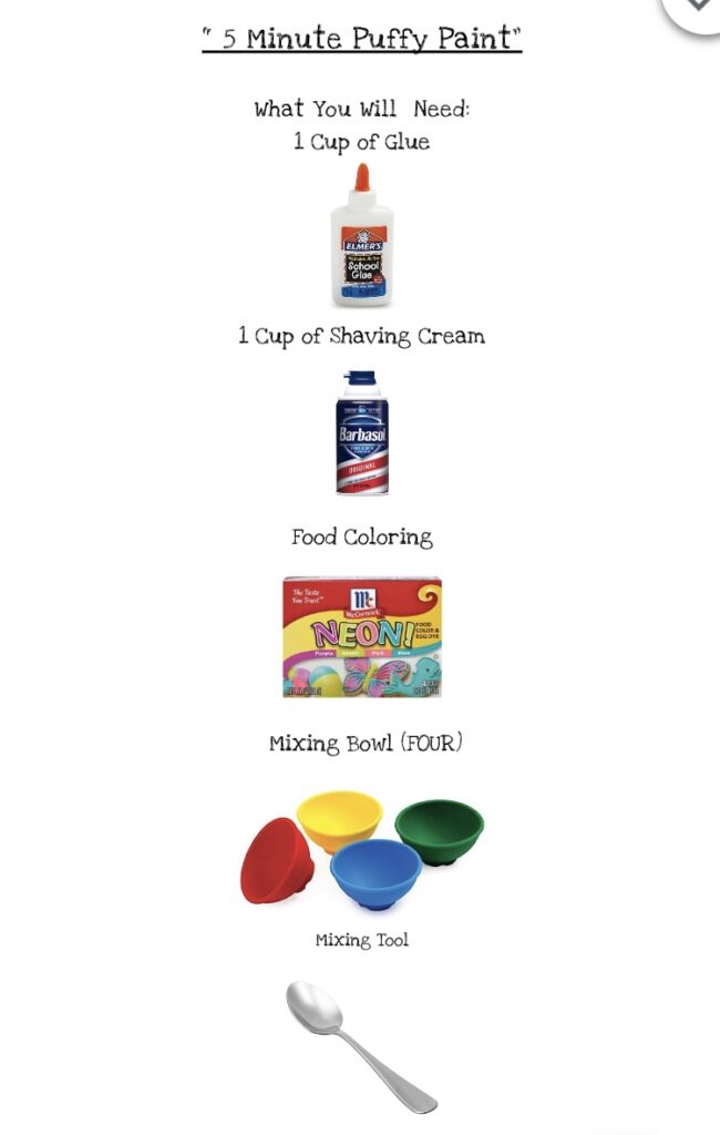 A picture of some food coloring and other items.