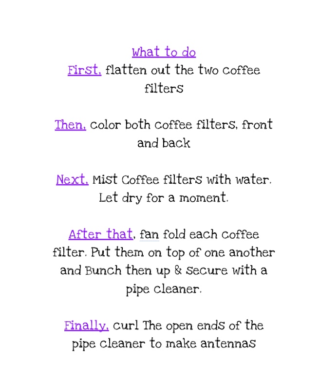 A page of instructions for cleaning coffee filters.